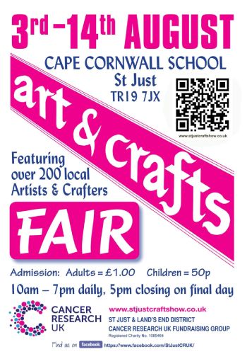 Poster for St Just Arts & Craft Show